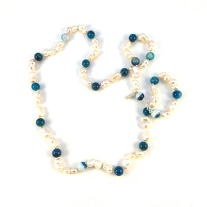 Blue & White 35"